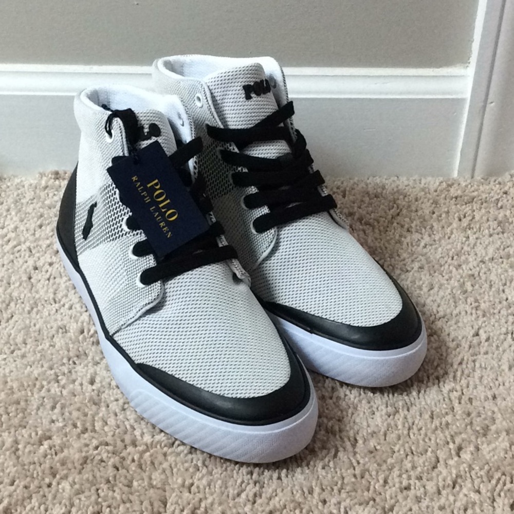 NIB Polo Ralph Lauren High-Top Sneakers Size 9D